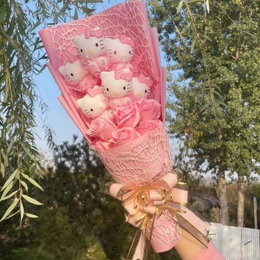 Sanrio Hello Kitty Bouquet Pink Web - Santopia